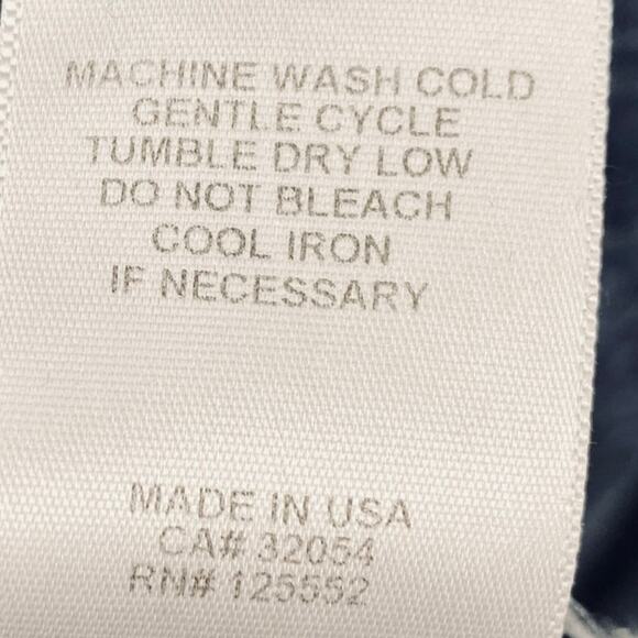 Anthropologie Linen Maxi Dress Side Slits Short Sleeve Slate Blue Space Dye XS P - Picture 9 of 9